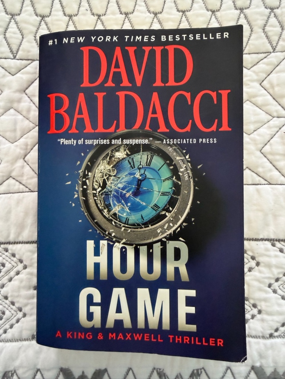 Hour Game Paperback Thriller - Blue Cover